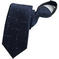 thumbnail image 1 of SURJDE Men's Boy's Zipper Tie Business Wedding Solid Checks Striped Designer Necktie, 1 of 2