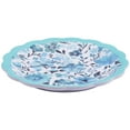 thumbnail image 2 of The Pioneer Woman Painterly Floral Melamine Appetizer Plate, Teal, 2 of 6