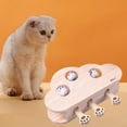 thumbnail image 4 of Shape Cat Punch Game Interactive Mouse Game Solid Wooden Play Toy, Easy To Use - ratones Sunnimix Gato rascando la bola, 4 of 7