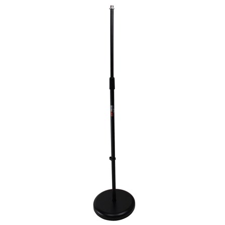 Gearlux Round Base Microphone Stand with Adjustable Height up to 59 Inches