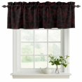 thumbnail image 2 of 2 Pack Valances for Windows, Red Black Bicycles Window Valances for Living Room/Bedroom/Bathroom, Hand-drawn Vehicle Modern Art Light Filtering Kitchen Curtain Valance Window Treatment 42"W x12" L, 2 of 9