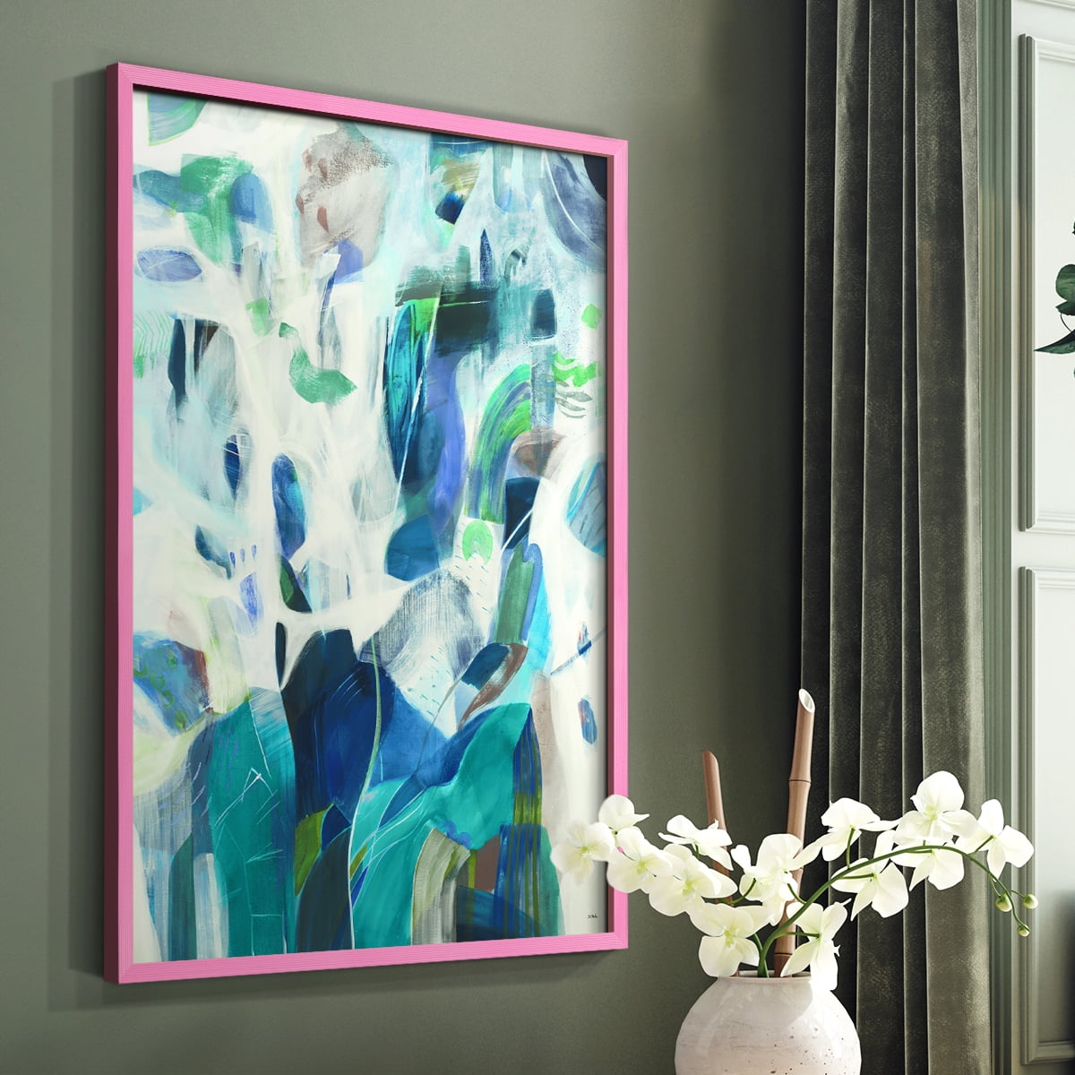 For You in Pink Solid Wood 11 x 14 Framed Print
