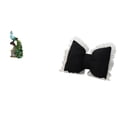 thumbnail image 1 of Juego de figuras de escritorio de con cojín de lazo, funda de almohada con lazo en forma de lazo, bonito adorno de resina y PP, adecuado par, 1 of 8