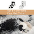 thumbnail image 3 of Cute Stuff Cow Print Socks For Women Fuzzy Winter Fluffy Lazy Sleeper Socks Warm Thick Cozy Trendy Cow Plush Mid-Calf Socks Cow Themed Halloween Christmas Birthday Gifts for women teen girls, 3 of 9