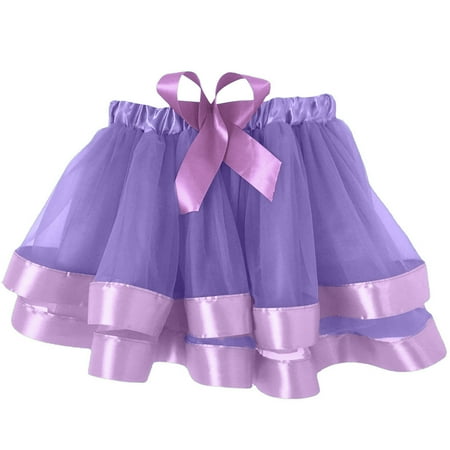 

ZRBYWB Toddler Kids Girls Dresses Bowknot Patchwork Dancing Princess Skirt Tulle Ballet Tutu Skirt