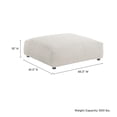 thumbnail image 3 of Modway Solace Modular Corduroy Upholstered Ottoman, 3 of 7