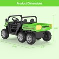 thumbnail image 2 of Danolapsi 2-Seater Ride on Car,6X6 24V Kids Ride On Dump Truck 2 Seater Ride On Car with Remote Control Electric Utility Vehicles UTV Battery Powered 6 Wheeler with EVA Tires Wheels(ship in 2 boxes), 2 of 9