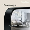 thumbnail image 6 of TokeShimi  Modern Metal Frame Bathroom Vanity Wall Mirror 48x36 - Black, 6 of 6