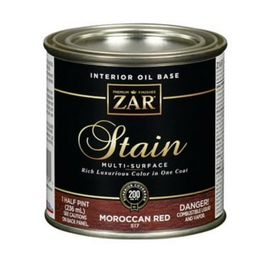 1/2 pt UGL 51706 Moroccan Red Zar Interior Oil-Based Wood Stain