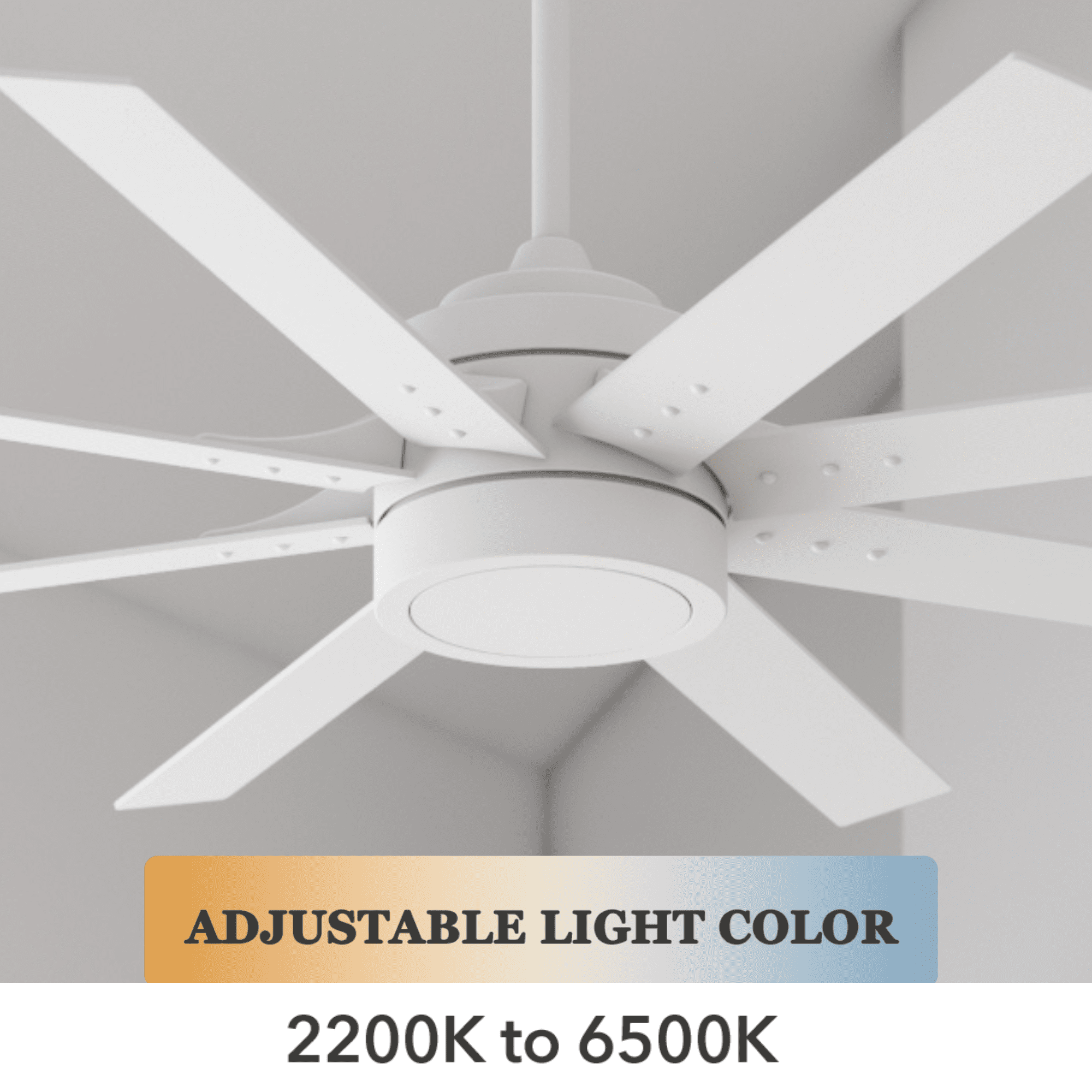 (2 pack) Better Homes & Gardens 62" Dual Blades Motor Finish Integrated Light Kit Ceiling Fan with Remote Control