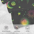 thumbnail image 4 of SKYSONIC Cosmos Eyes Patterned Hand Towels 2 PCS, Cotton Bath Towel for Drying Face Hands Body ,Absorbent Lightweight Towels for Bathroom Ktichen Travel Gym, 16"x28", 4 of 7