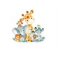 Whimsical Practicality’s Baby Jungle Animals Edible Icing Image Cake