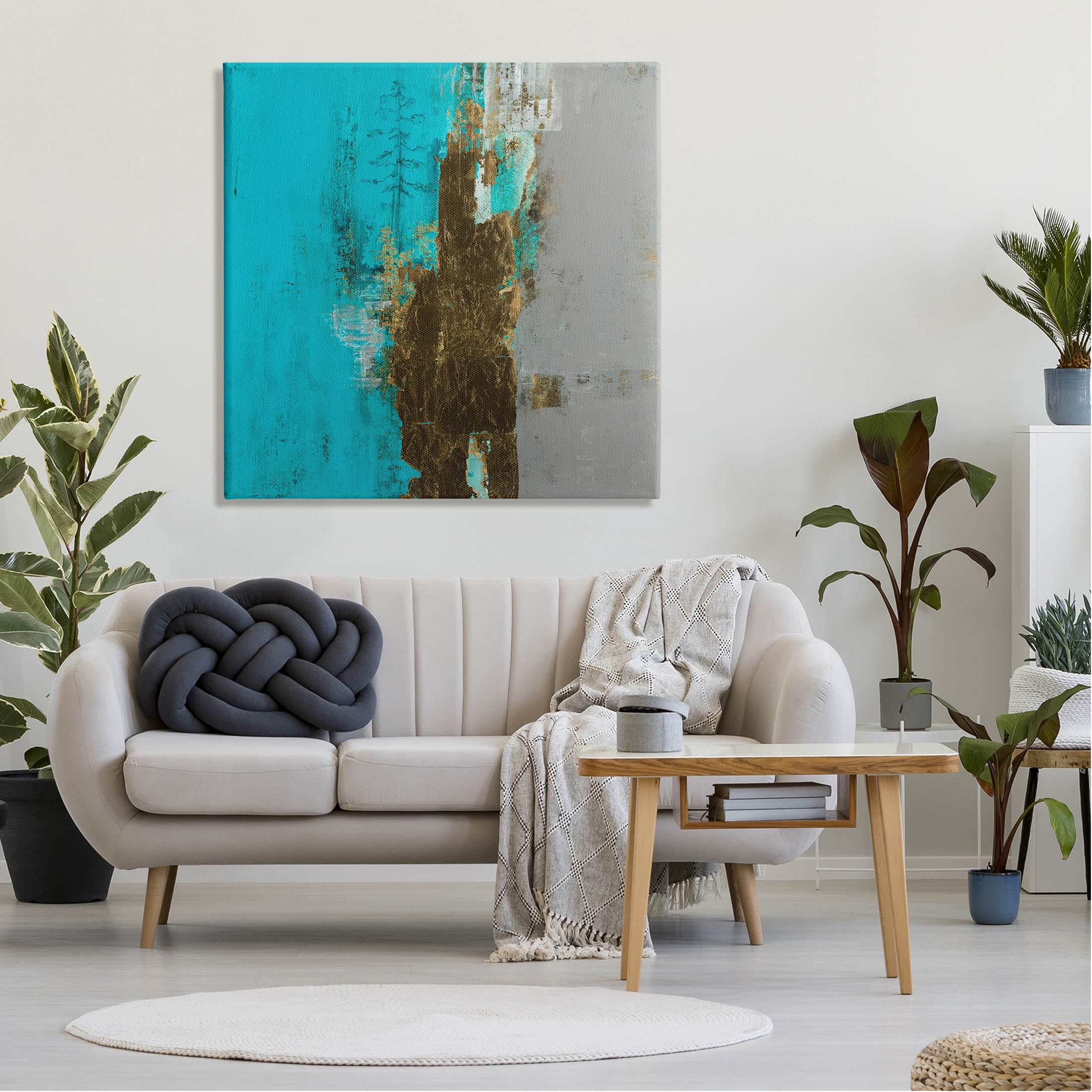 Stupell Industries Contemporary Urban Tree Collage Painting Gallery Wrapped Canvas Print Wall Art, Design by Ruth Fromstein
