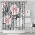 thumbnail image 2 of Waterproof Pioneer Shower Curtain 84x72 Inch Polyester Unique Colorful Floral Shower Curtain for Bathroom Hotel Home Decor with 12 Plastic Hooks, 2 of 5