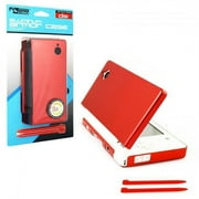 KMD Aluminum Armor Case & Dual Stylus Set for Nintendo DSi, Fire Red