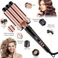 thumbnail image 5 of Curling Wand Iron 5-in-1 Multifunction Curling Tongs Set with Interchangeable Ceramic Coating Barrels Curling Wand for Long/Short Hair LCD Display for Different Size Curls and Waves, 5 of 7