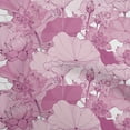 thumbnail image 1 of oneOone Viscose Jersey Purple Fabric Asian Japanese Floral Quilting Supplies Print Sewing Fabric By The Yard 60 Inch Wide, 1 of 5