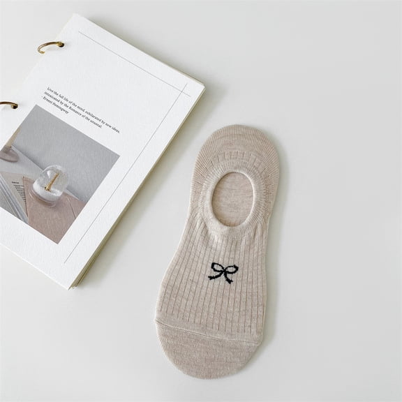 Namzi-b 3 Pairs No Show Socks Womens - Non Slip Low Cut Ankle - Invisible Liner Socks for Casual & Formal Wear - Soft & Stretchable，Khaki