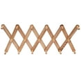 MONIPA 17Hook Accordian Wall Hanger Coat Rack Wooden Expandable Hat