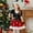 Red, variant on Kids Girls Elf Outfit Short Sleeve Dress Hat 2 Pairs of Gloves Belt Sets Baby Christmas Clothes Party Dress 9-10 Years