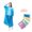 Blue, variant on Disposable Rain Ponchos for Adults with Drawstring Hood - Emergency Rain Ponchos Family Pack for Women and Men,Clear(20Pcs)