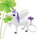 thumbnail image 2 of Llavero de unicornio con luz LED y sonido, colgante para bolso, decoración para coche, recuerdo de fiesta (morado), 2 of 7