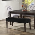 thumbnail image 2 of Restaurant bench cover stretch elastic fabric covered bench seat cushion cover kitchen restaurant bench seat protection cover (black, medium), 2 of 5