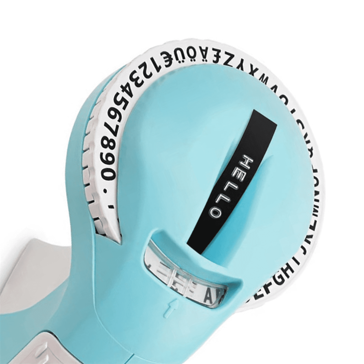 B90 Label Printer 3D Embossing Portable Manual Label Maker Labeling Machine 9mm,1 * Label Printer,Blue