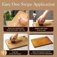 thumbnail image 4 of Cutting Board Oil Applicator - Brush for Applying Mineral Oil, Wax, and Wood Oil on Cutting Boards, Butcher Blocks, Bamboo, and Wooden Utensils, 4 of 9
