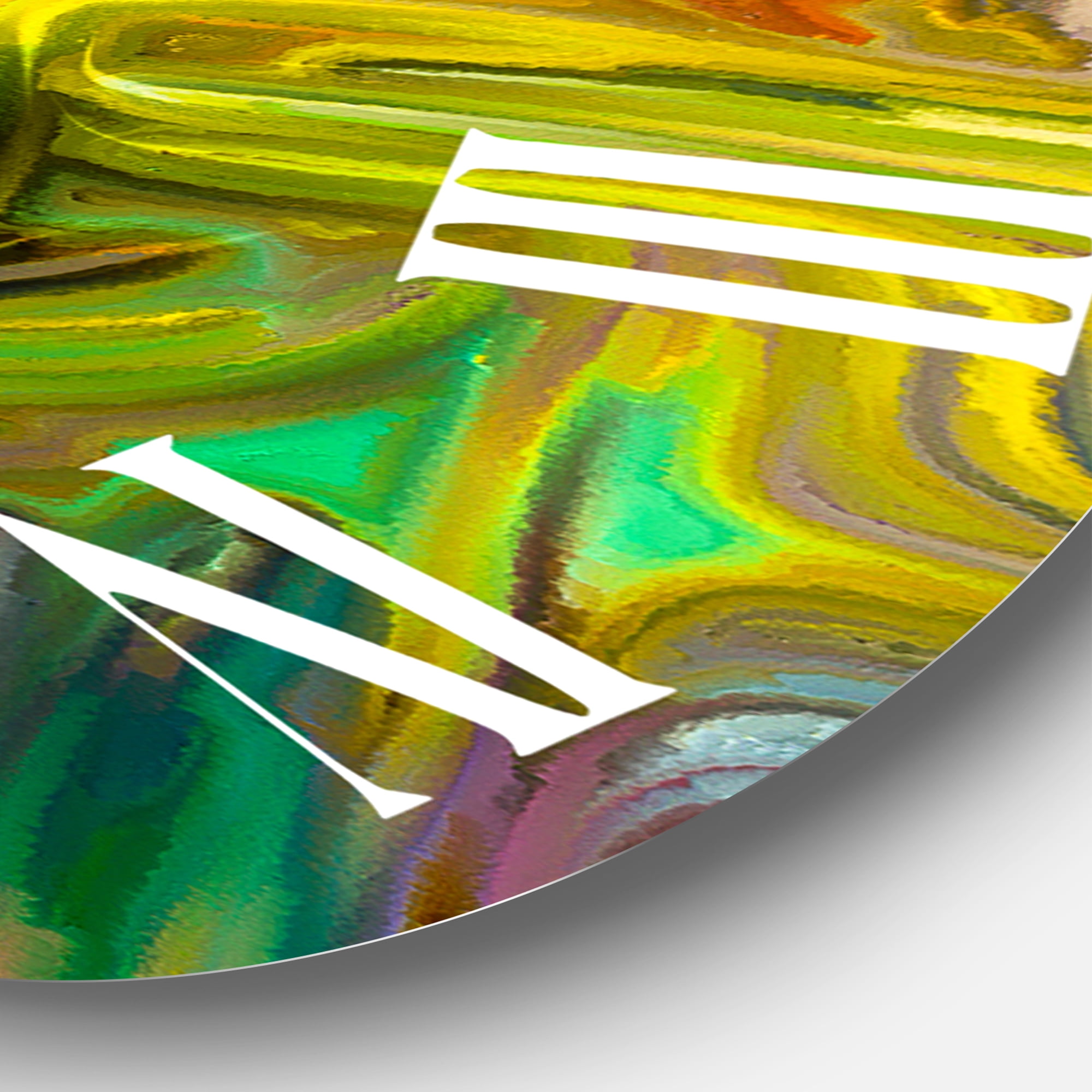 Designart 'Colour Fusion I' Modern Wall Clock