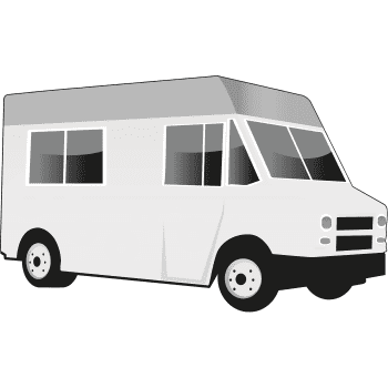 SP13055 Generic Food Truck Draw Color Design Paint Your Own Cardboard Cutout Standee Standup