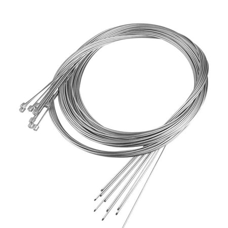 Rear Brake Cable EEEkit 10 Set Road Bike Brake Cable Bicycle Gear Cable Wire, Rear brake cable, Fit for most types of bikes, High toughness, Smooth surface ()