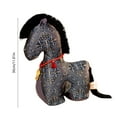 thumbnail image 2 of 2026 Black 11.8" Horse Stuffed Animal, New Year Plush-Mascot Statue, Plush Tabletop Ornaments for Chinese New Year Spring Festival Gift Blessing Souvenir Home Office Tabletop Decors, 2 of 6