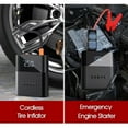 thumbnail image 6 of Jump Starter with Air Compressor,Mini Inflator Electric Tire Pump 8800mAh with 150 PSI Digital LCD LED Light Power Bank Jump Starter,12V Portable Battery Jump Box for Car Bicycle Tires Inflatables, 6 of 11