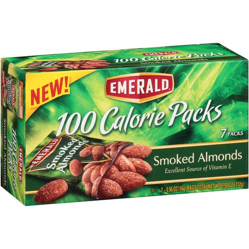 Emerald 100 Calorie Packs Smoked Almonds, 0.56 Oz., 7 Count Walmart