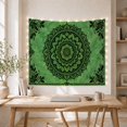 thumbnail image 5 of Floral Garden Mandala with Square Mottled Textured Appearance, Mystical Fantasy for Space Lovers, Galaxy Room Decor, Mother'S Day Gift, Tapestry Wall Hanging for Bedroom and Dorm, 5 of 7