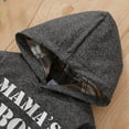 thumbnail image 5 of 3T Baby Boys Outfit 4T Boys 2PCS Fall Winter Clothing Set Letter Print Toddler Boys Long Sleeve Hoodie Top Pants Set Gray, 5 of 9