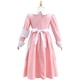 thumbnail image 4 of Vestido blanco de poliéster para niña, para carnaval romano, fiesta escolar, actuación, manga corta, incluye cinturón y chal., 4 of 8