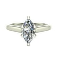 thumbnail image 4 of Marquise Cut Diamond Engagement Ring for women 5/8 carat 14K White Gold 6 Prong Solitaire Setting (G,I1), 4 of 5