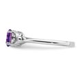 thumbnail image 4 of 925 Sterling Silver Amethyst Ring Birthstone February Gemstone, 4 of 10