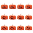 thumbnail image 1 of 12PCS LED Candle Lights Pumpkin Tealights Flameless Lights for Party Decorations, 1 of 8