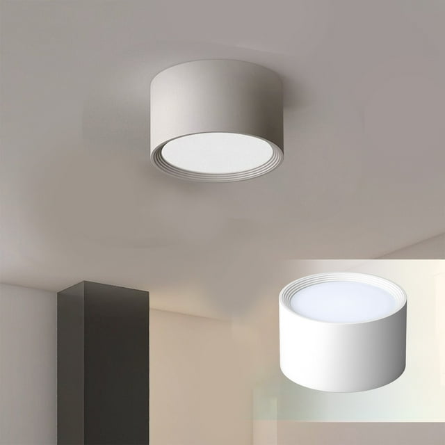 Dvkptbk Ceiling Lamp Mounted Downlight Round Lamp LED Ceiling Living Room Bedroom Corridor Aisle Light 7W12W15W Super Bright 6000K Ceiling Lamp Lighting & Ceiling