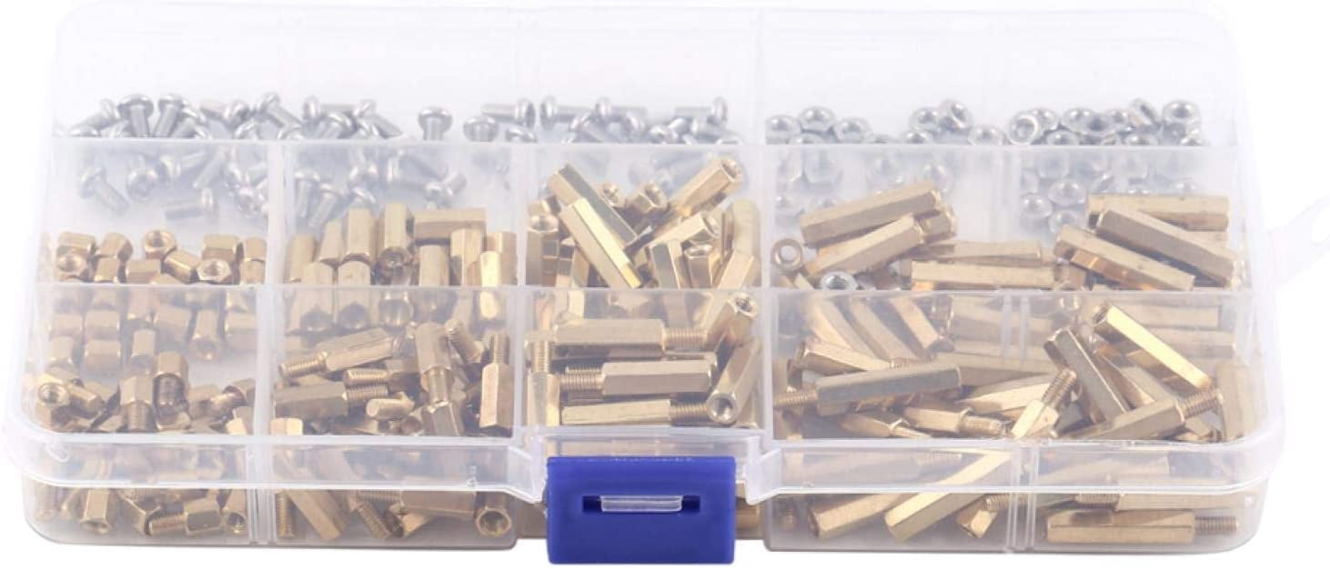 100 Vis Écrous Mâle-Femelle Hex En Laiton M2 X 2mm+3mm - Entretoises Pour Électronique, Marque Uxcell