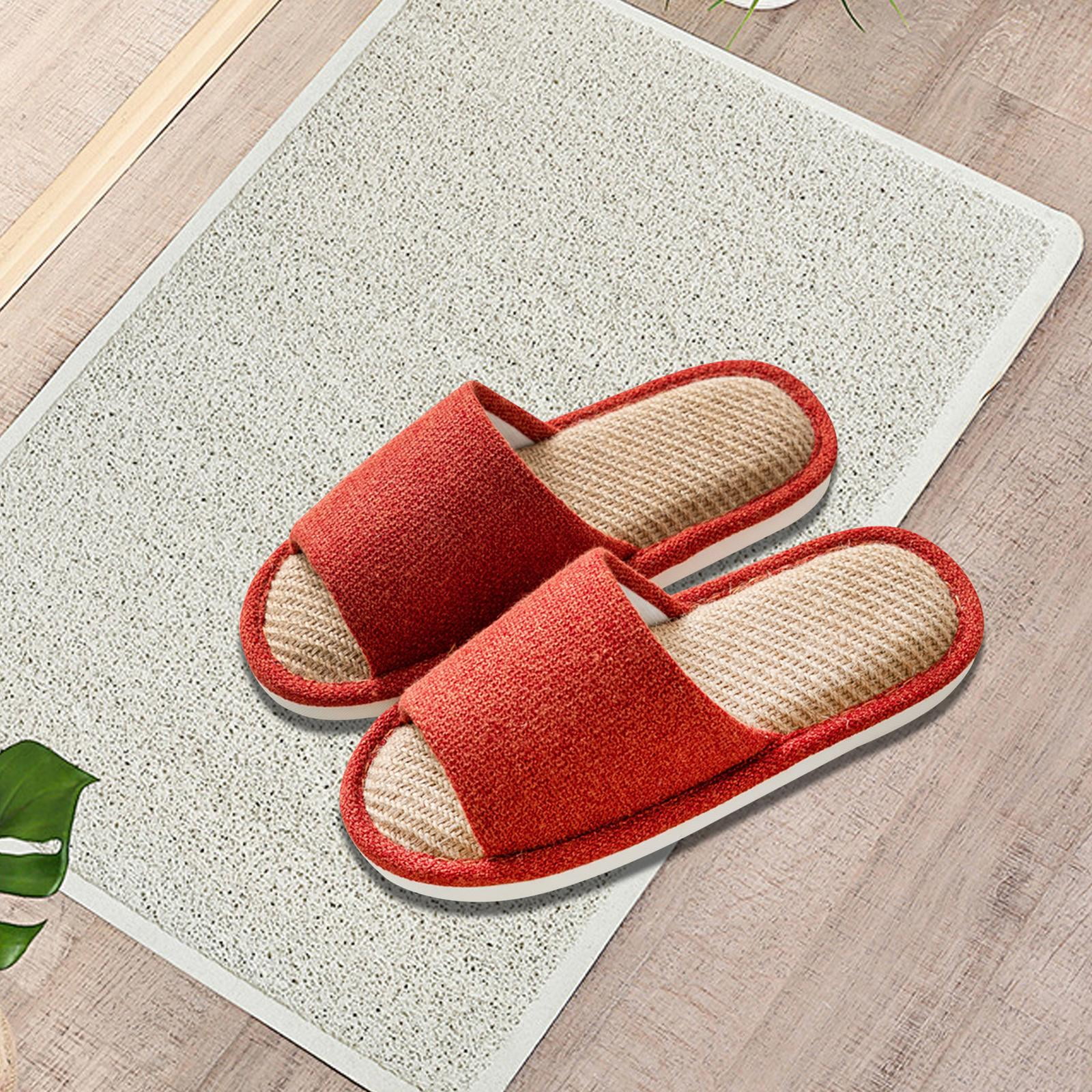 Menolana Indoor Slippers House Slippers Summer Comfortable Autumn Spring Lightweight Bedroom Shoes Floor Shoes for Bedroom Living Room Red EU Size 40 41