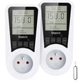 thumbnail image 1 of Toma de corriente para medidor de energía, vatímetro que mide el consumo eléctrico, con 7 modos de monitoreo, protección contra sobrecarga, 3680 W (2 paquetes), 1 of 5