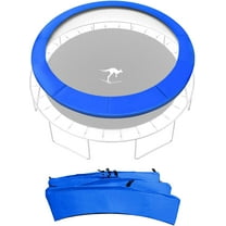 Kangaroo Hoppers 12FT Trampoline Safety Pad Replacement, Waterproof Surround Spring Foam Cover for Round FrameBlue