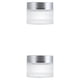 thumbnail image 3 of Seitruly Frasco cosmético mate duradero y resistente al desgaste de vidrio - Frascos reciclables respetuosos con el medio ambiente Cosmético plateado 100 g, 1 2piezas, 3 of 4