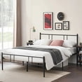 thumbnail image 2 of Cama Matrimonial de Metal, Color Negro (Sin Colchón, 197*141cm), 2 of 7