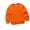 Orange, variant on Zwiiyzr 2024 Boys and Girls Crewneck Sweatshirt Winter Kids Toddler Solid Color Long Sleeve Pullover Outerwear Dark Blue