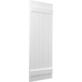 thumbnail image 3 of Ekena Millwork 17 1/2"W x 74"H Americraft Five Board (2 Batten) Exterior Real Wood Joined Board-n-Batten Shutters (Per Pair), White, 3 of 10